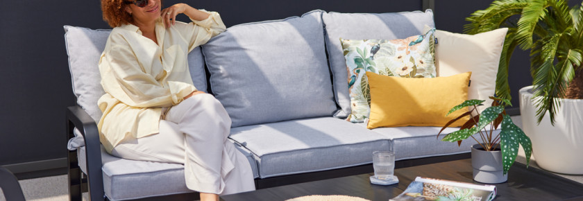 loungeset van kunststof 3persoons