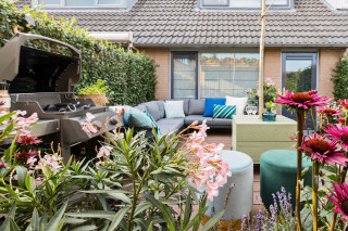 terras ideeen bloemen