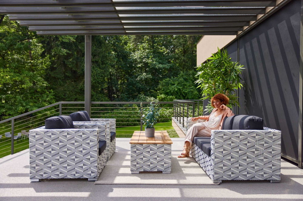 wicker loungeset hartman
