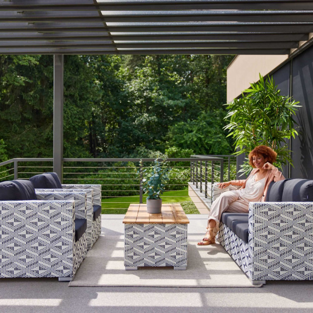wicker loungeset hartman